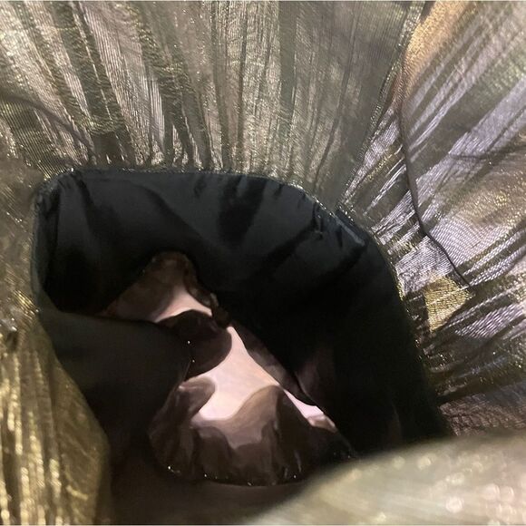 Joop! Vintage Long Sleeve Metallic Thread Structured Asymmetrical Hem Mini Dress - Picture 5 of 9